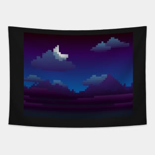 Moonlit Mountains Tapestry