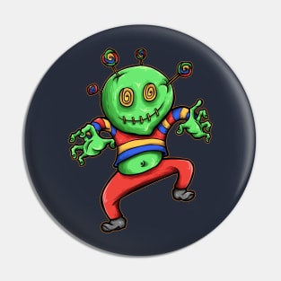 Green Ugly Monster Pin