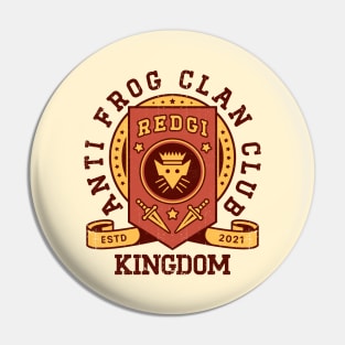 Anti Frog Clan Club Pin