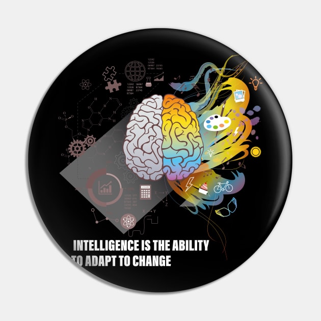 Intelligence Is the Ability to Adapt to Change Pin by admeral