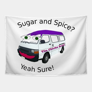 Sugar and Spice - Van with Attitude Tapestry