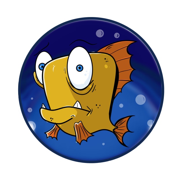 Funny fish with bubbles by D.M.S.@rt