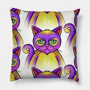 Purple Cats Pillow