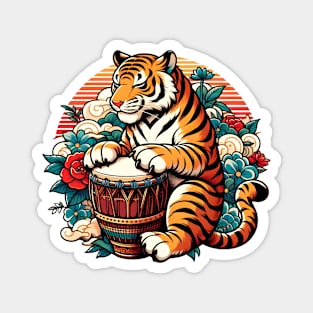 Djembe Tiger Magnet