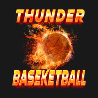 Graphic Sports Teams Name Thunder Personalized Basketball Vintage Styles T-Shirt