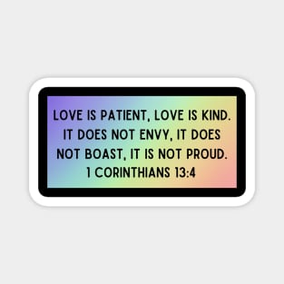 Bible Verse 1 Corinthians 13:4 Magnet