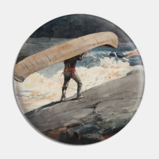 The Portage by Winslow Homer Pin