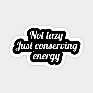 Not lazy just conserving energy Magnet