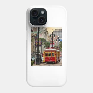 New Orleans Red Streetcar Phone Case