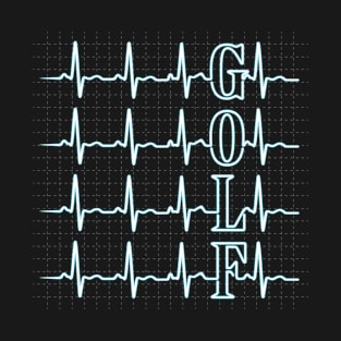 Golf Heartbeat T-Shirt