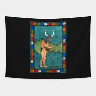 15 The Minotaur from The Minoan Tarot Tapestry