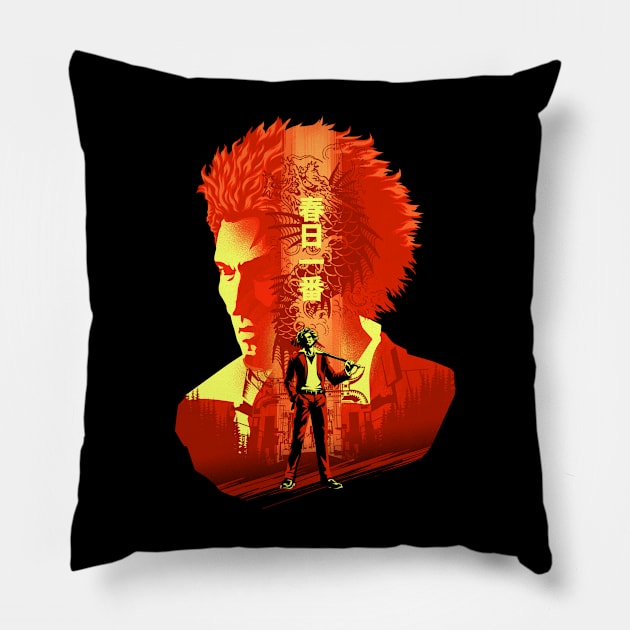 Hero of Yokohama Pillow by HyperTwenty