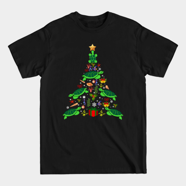 Discover Sea Turtle Christmas Tree - Sea Turtle Christmas Tree - T-Shirt