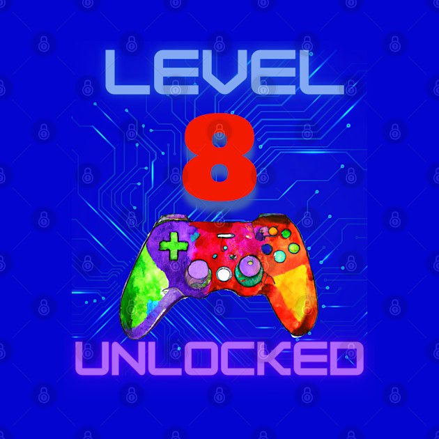 Level Unlocked Ultimate Gamer Graphic "8" by BesTees