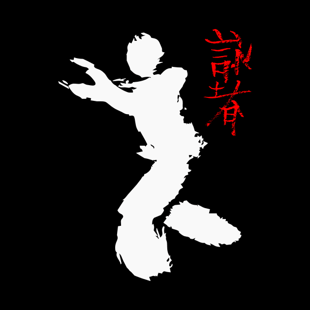 Wing Chun fighter & calligraphy by Nikokosmos