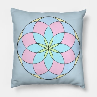 flower mandala Pillow