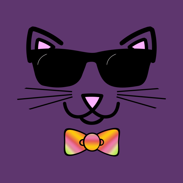 Cool Cat Wearing Sunglasses by Gravityx9