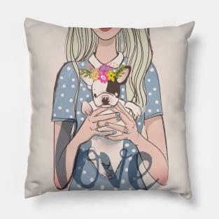 Bulldog Love Pillow