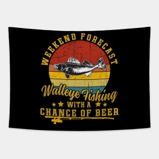 Walleye Fishing Tapestry