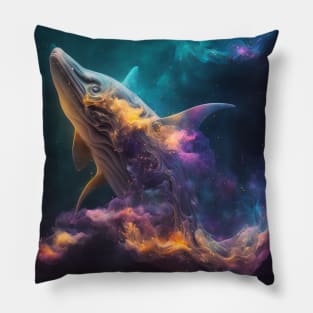 Shark in Space with unique Design Pillow