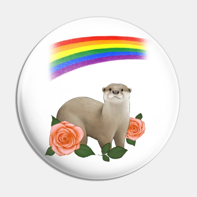 Pride Otter 2 Pin by OtterFamily