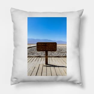 Badwater Basin, Death Valley, Ca Pillow