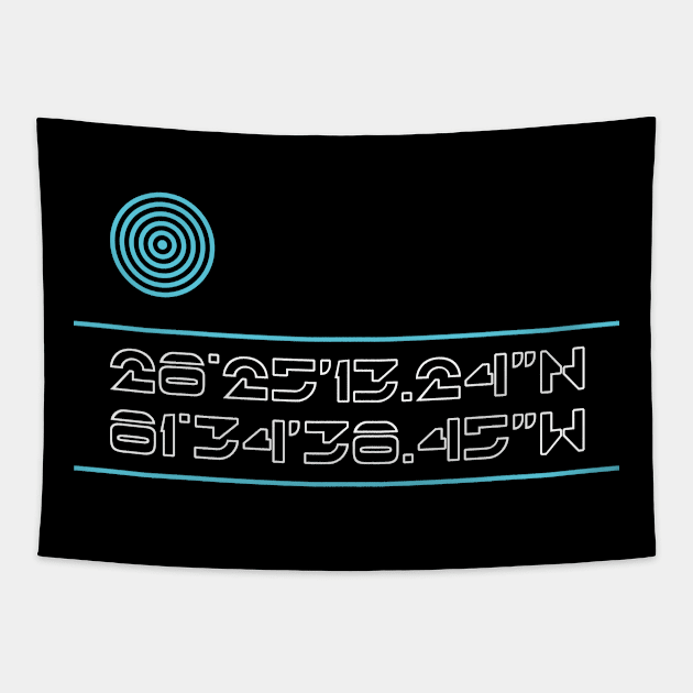 Tron Lightcycle Power Run Magic Kingdom Coordinates Tapestry by BuzzBenson