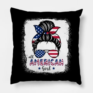 All American Girls 4th of July Bleached Pillow