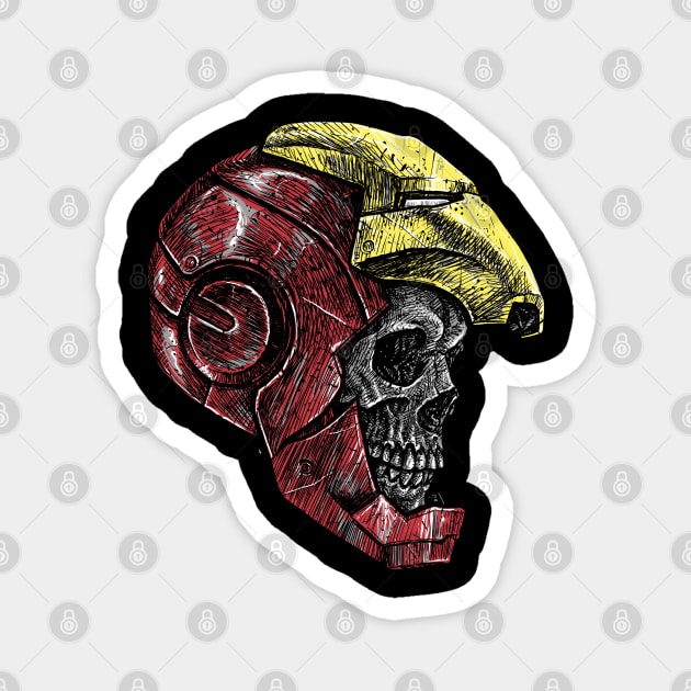 Iron Man Skull Magnet by Parin