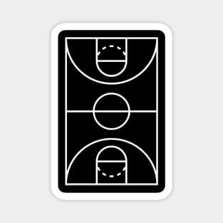 Basketball Court Outline Magnet