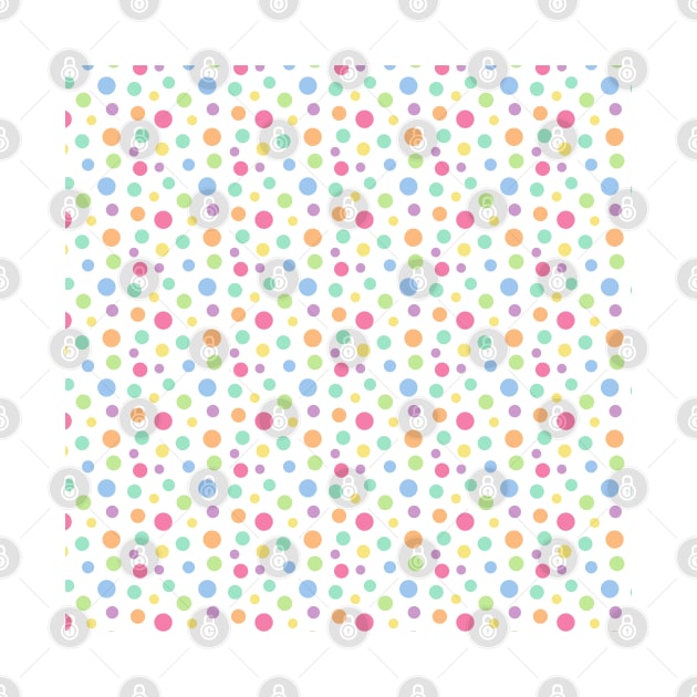 Polka Dot Party (Pastel Rainbow) by designminds1