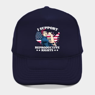 I Support Reproductive Rights // Patriotic American Feminist Hat