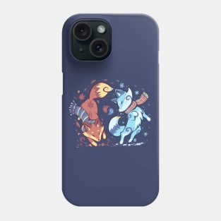 Autumn and Snow Fox Phone Case