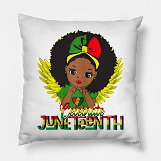 Juneteenth Celebrate Indepedence Day Pillow