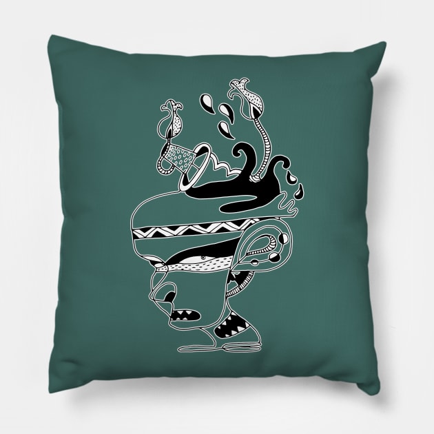 Witch Doctor Pillow by ArtWeird