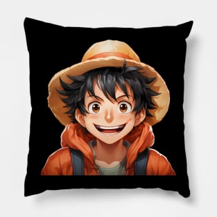 Reimagined Monkey D. Luffy from One Piece Pillow