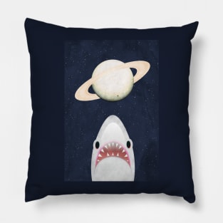 The Universe Is A Shark's Playground Pillow