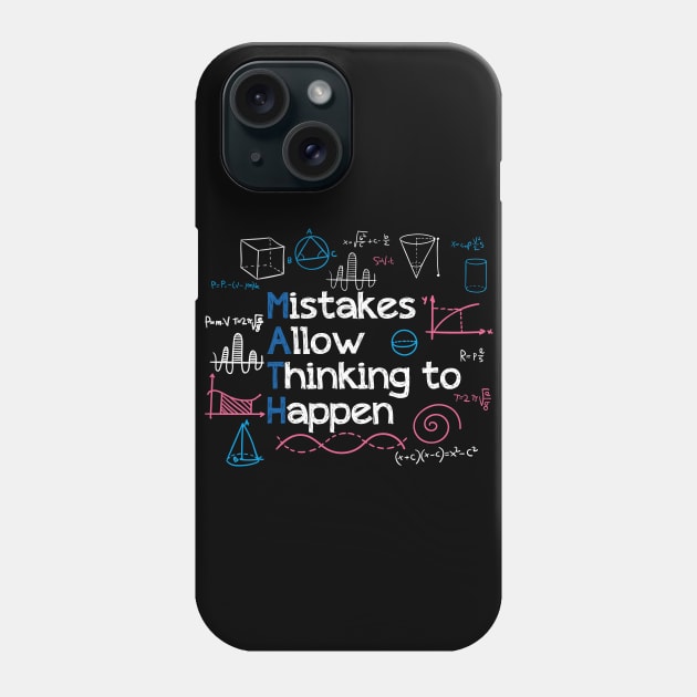 Mistakes allow thinking to happen Phone Case by quotesTshirts