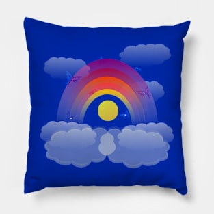 Where Bluebirds Fly Pillow