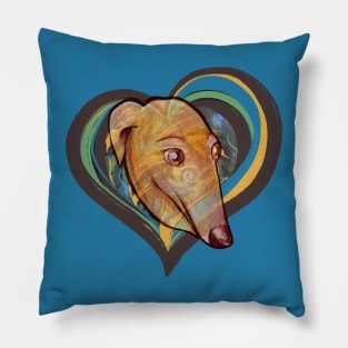 Fawn Greyhound Love Pillow