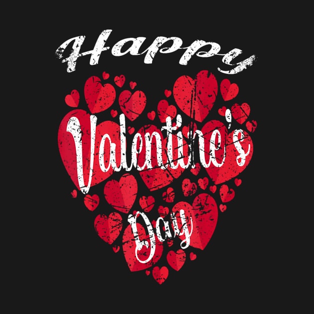 Happy Valentines Day 2022 Couples Matching Red Hearts by vulanstore