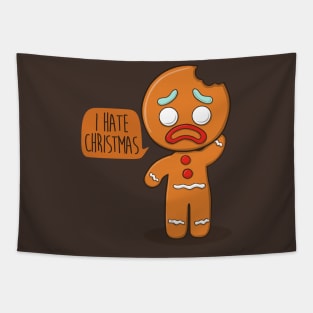 I hate christmas Tapestry