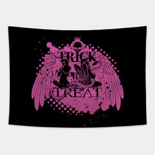 Trick or Treat? - Neon Purple Tapestry