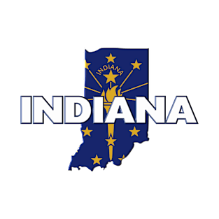 Indiana Colored State T-Shirt