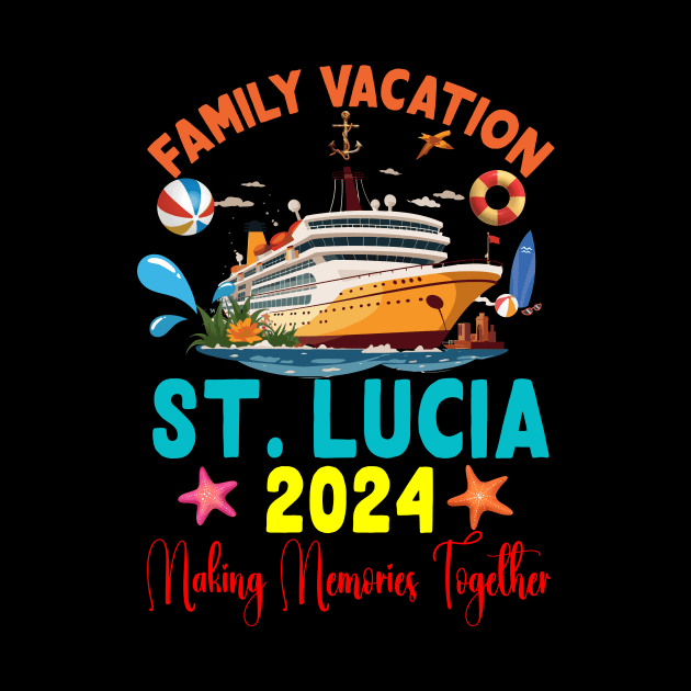 Family Vacation St. Lucia 2024 Family Matching Group Summer by Spit in my face PODCAST