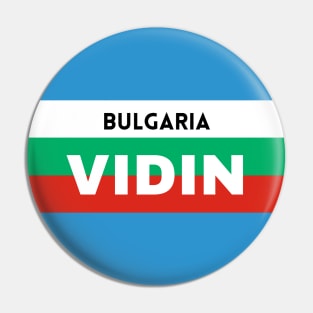 Vidin City in Bulgarian Flag Pin
