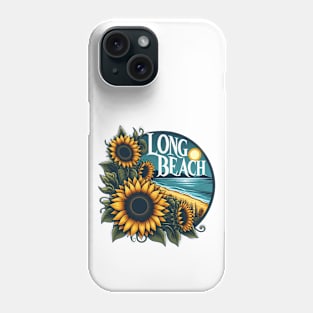 Long Beach Sunflower Phone Case