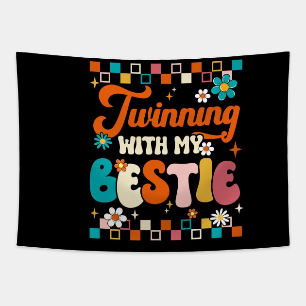 Twinning With My Bestie Friendship Day Best Friends Tapestry by James Green