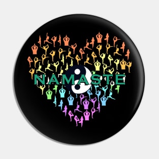 Namaste Yoga Design Pin