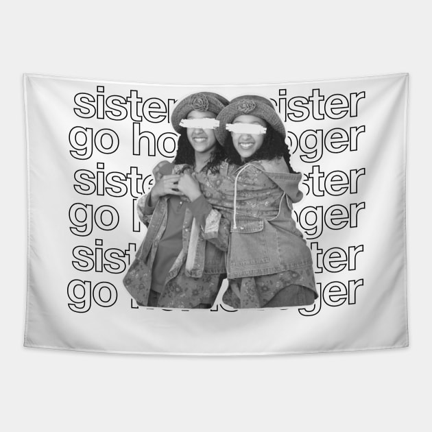 Sister, Sister - Tia and Tamera  Go Home Roger | 90s Tv Sitcom Tapestry by coinsandconnections